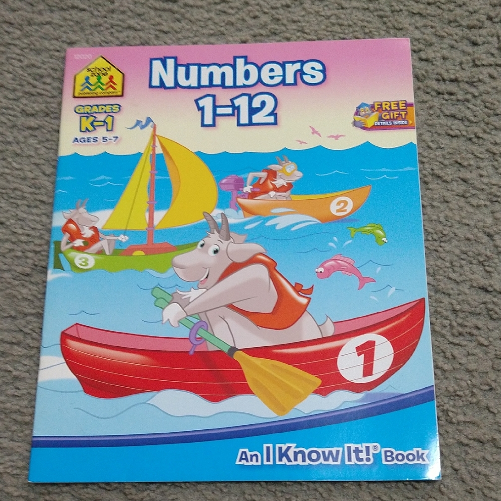 💙3/$10 OR 5/$15 SALE💙 Numbers 1-12 Activity Book - New